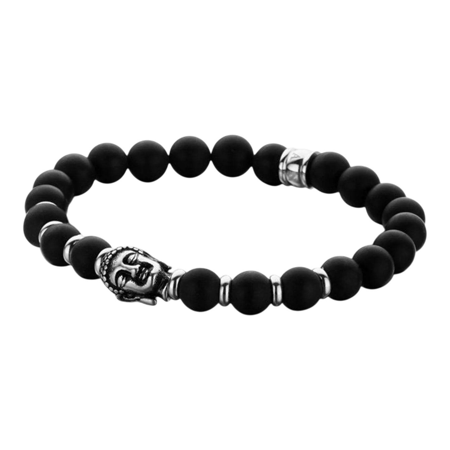 Armband Perlen Stahl 'Buddha'