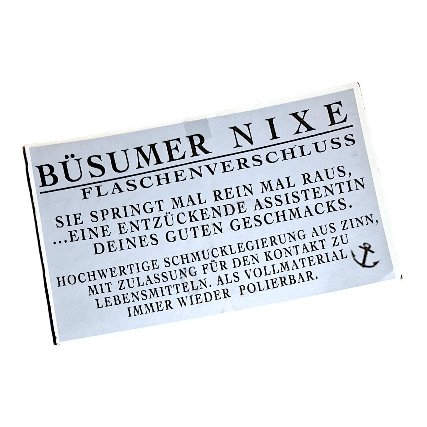 Flaschenstopfen 'Büsumer Nixe'