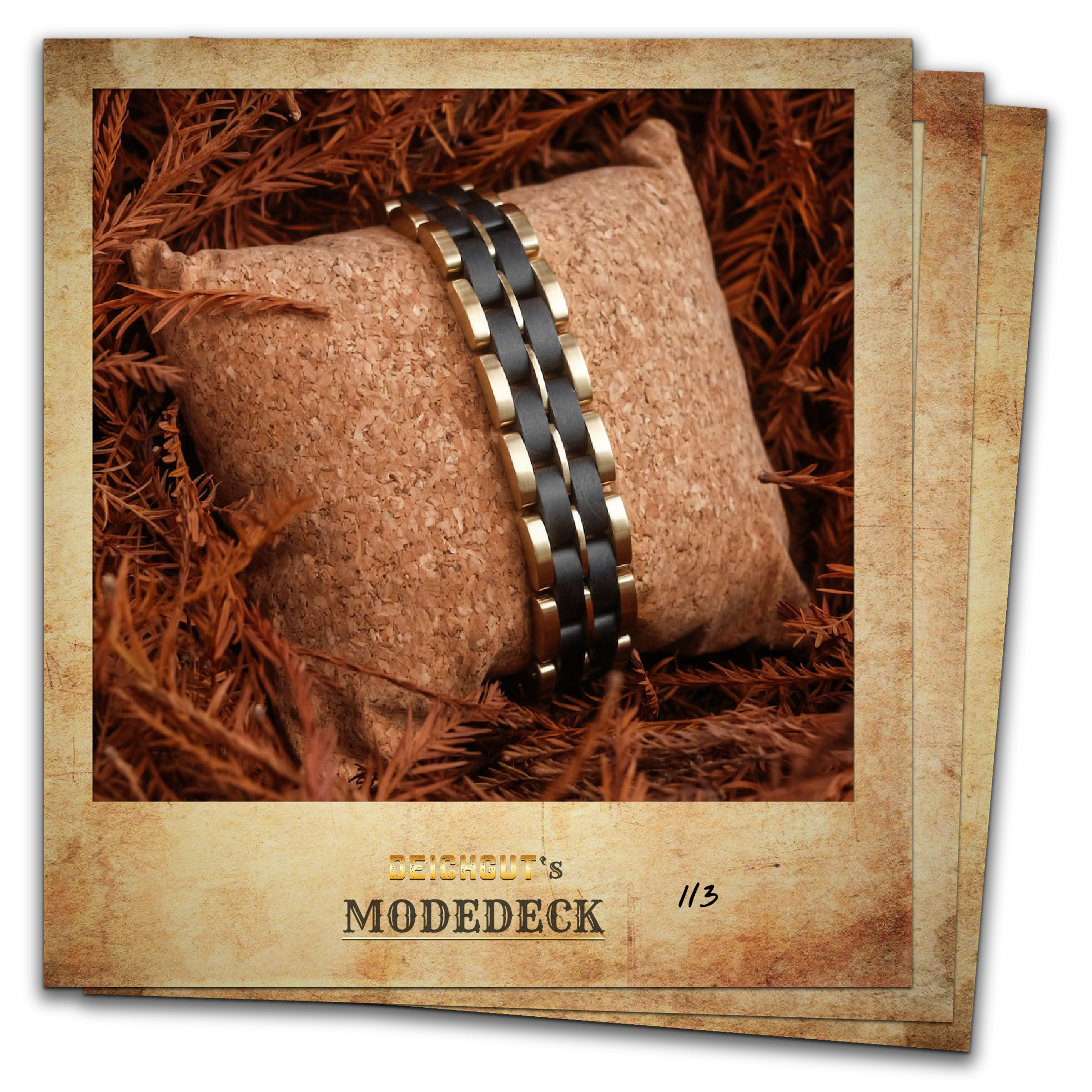 Schwarzer Ahorn &amp; gold