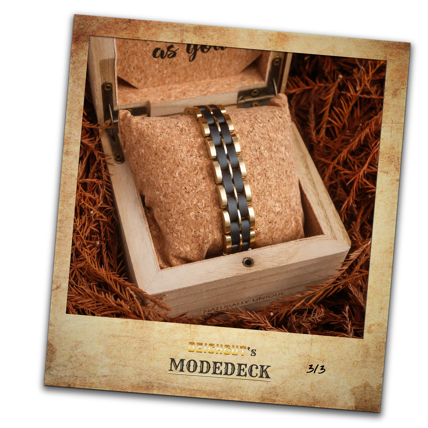 Schwarzer Ahorn &amp; gold