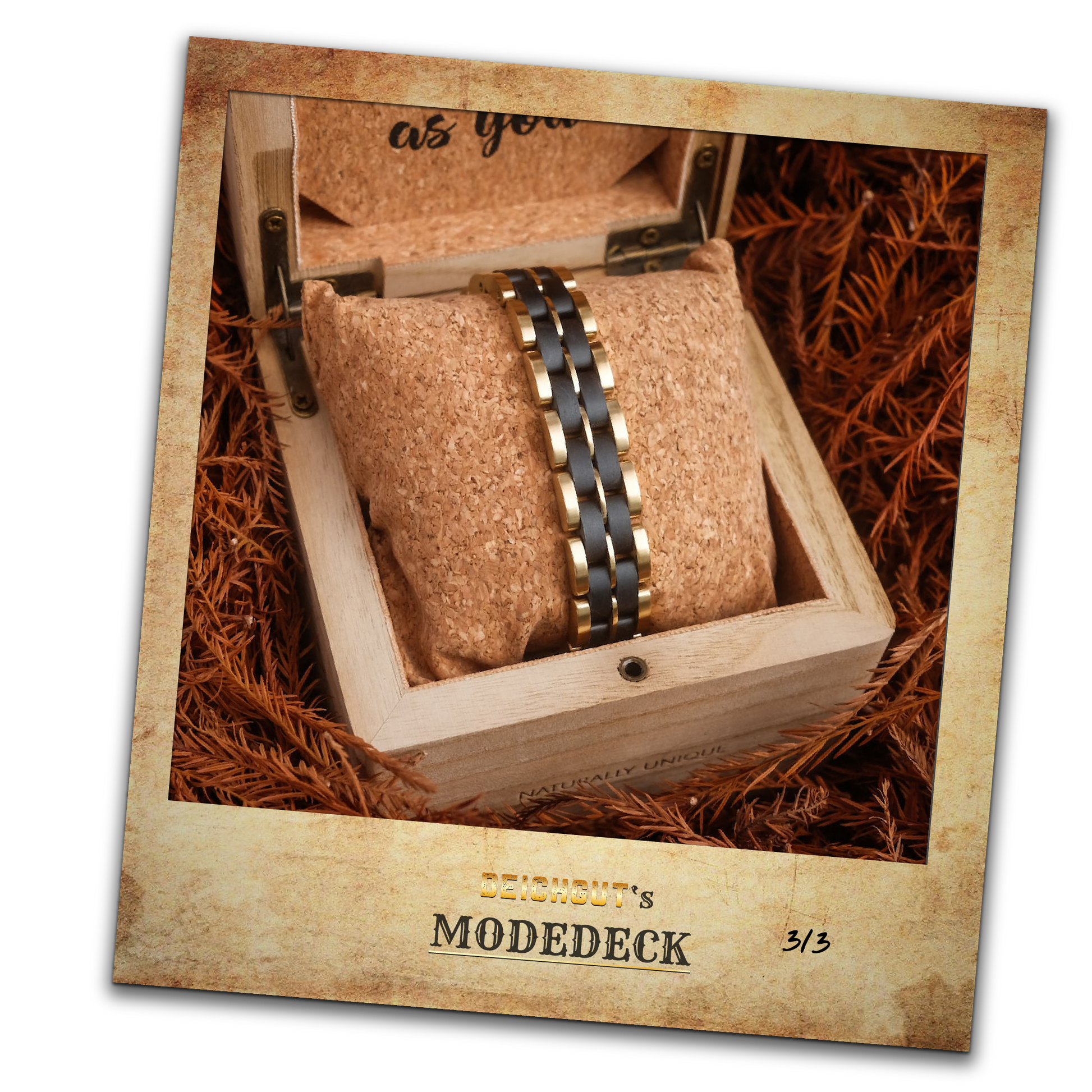 Schwarzer Ahorn &amp; gold