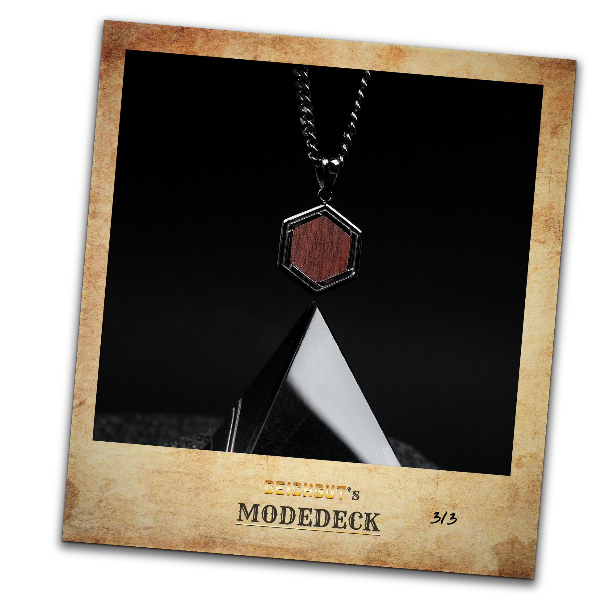 Walnuss &amp; dunkelgrau