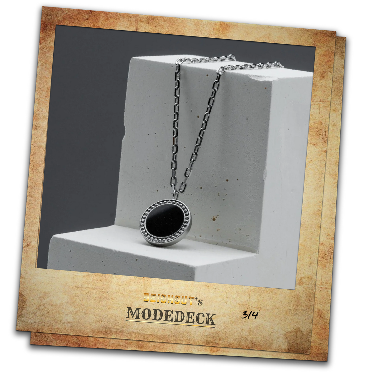 Schwarzer Marmor &amp; silber