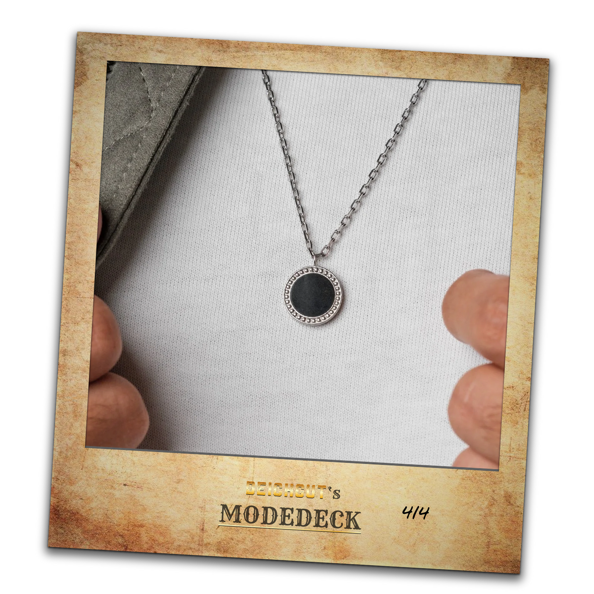 Schwarzer Marmor &amp; silber