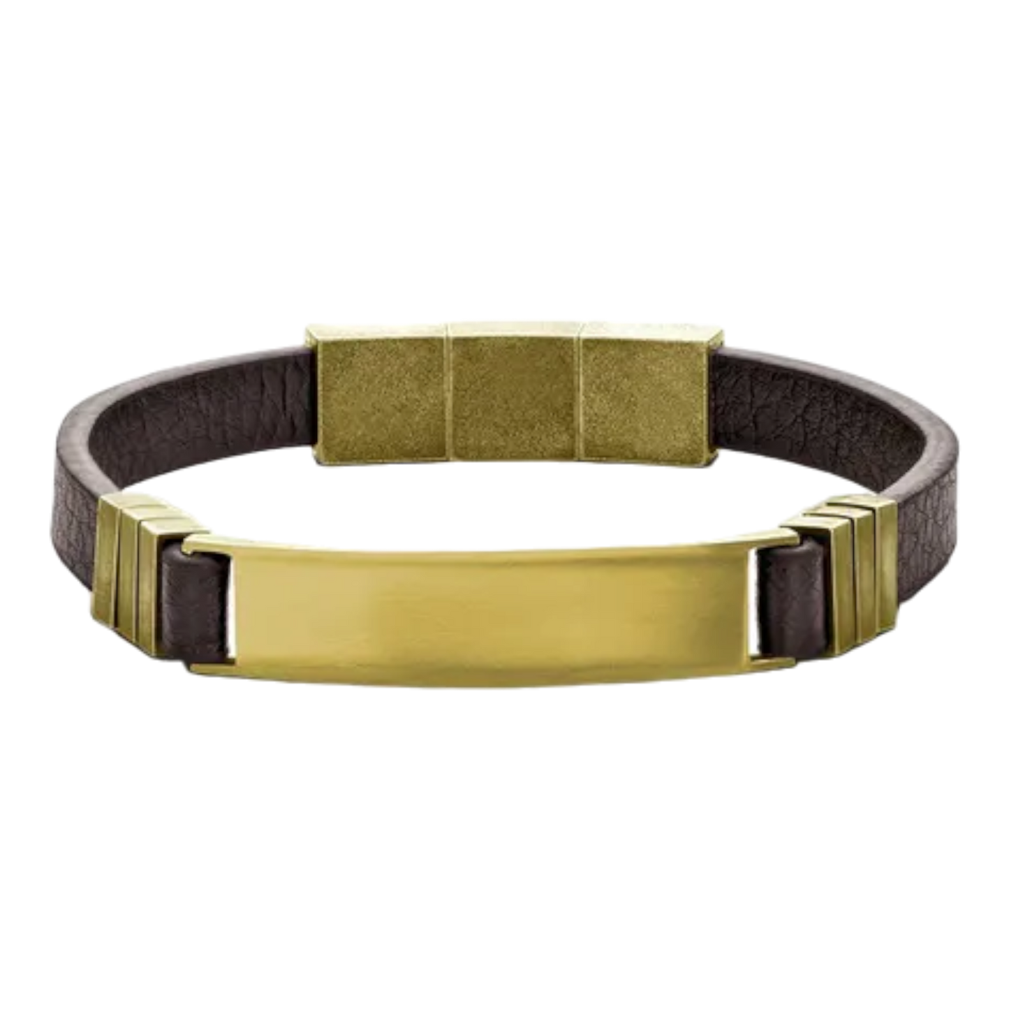 Armband Leder Vintage 1 (braun-gold)