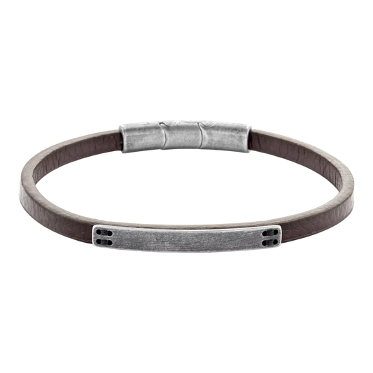 Armband gealteter Stahl (dunkelbraun)