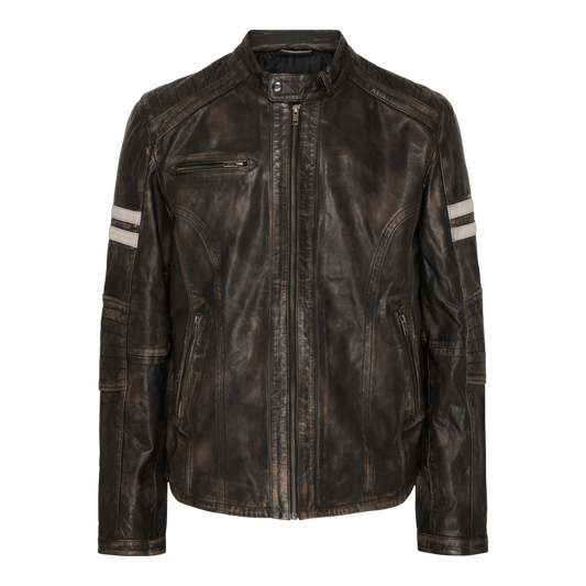 Lederjacke Goat Stripes