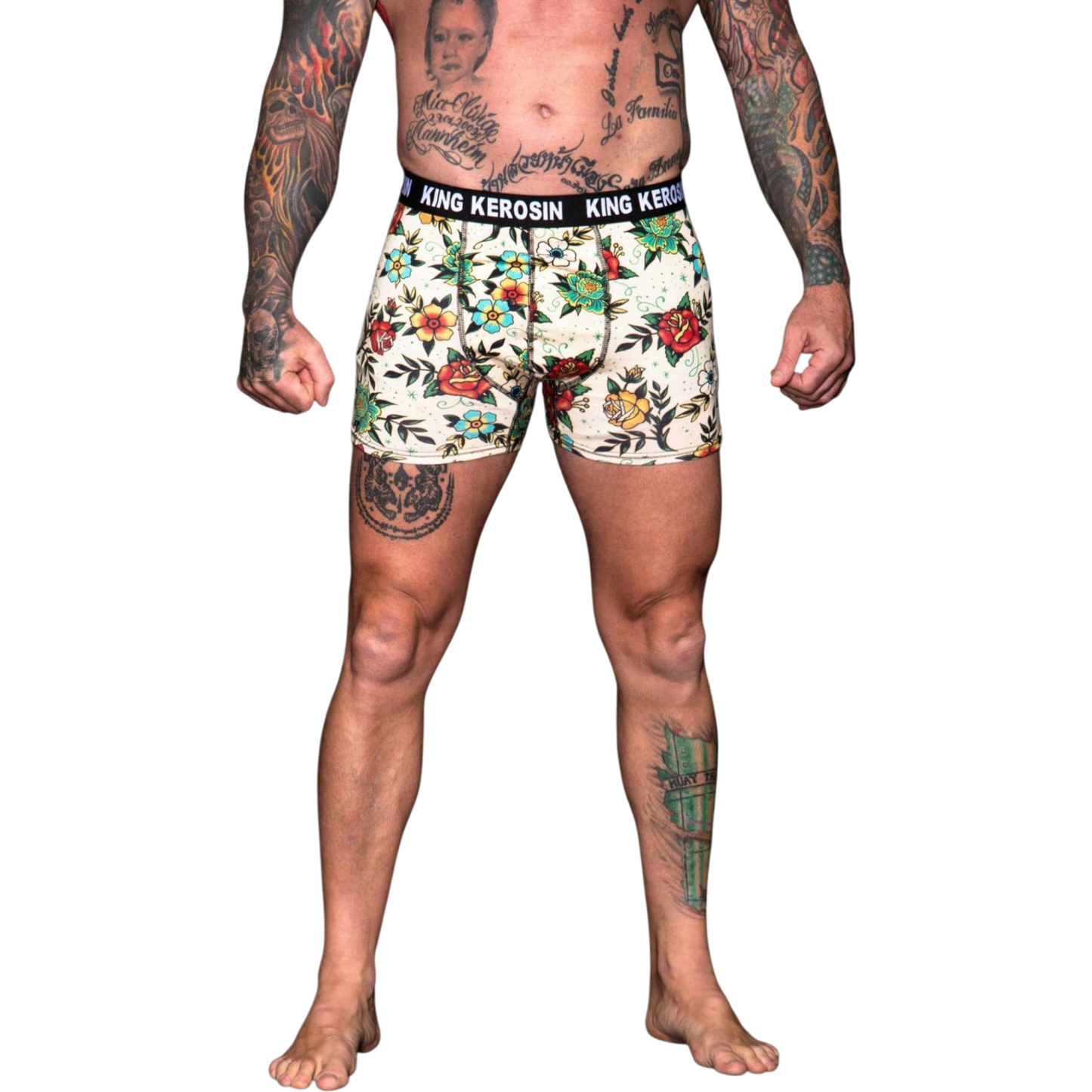 Boxershorts 'Tattoo Flowers'