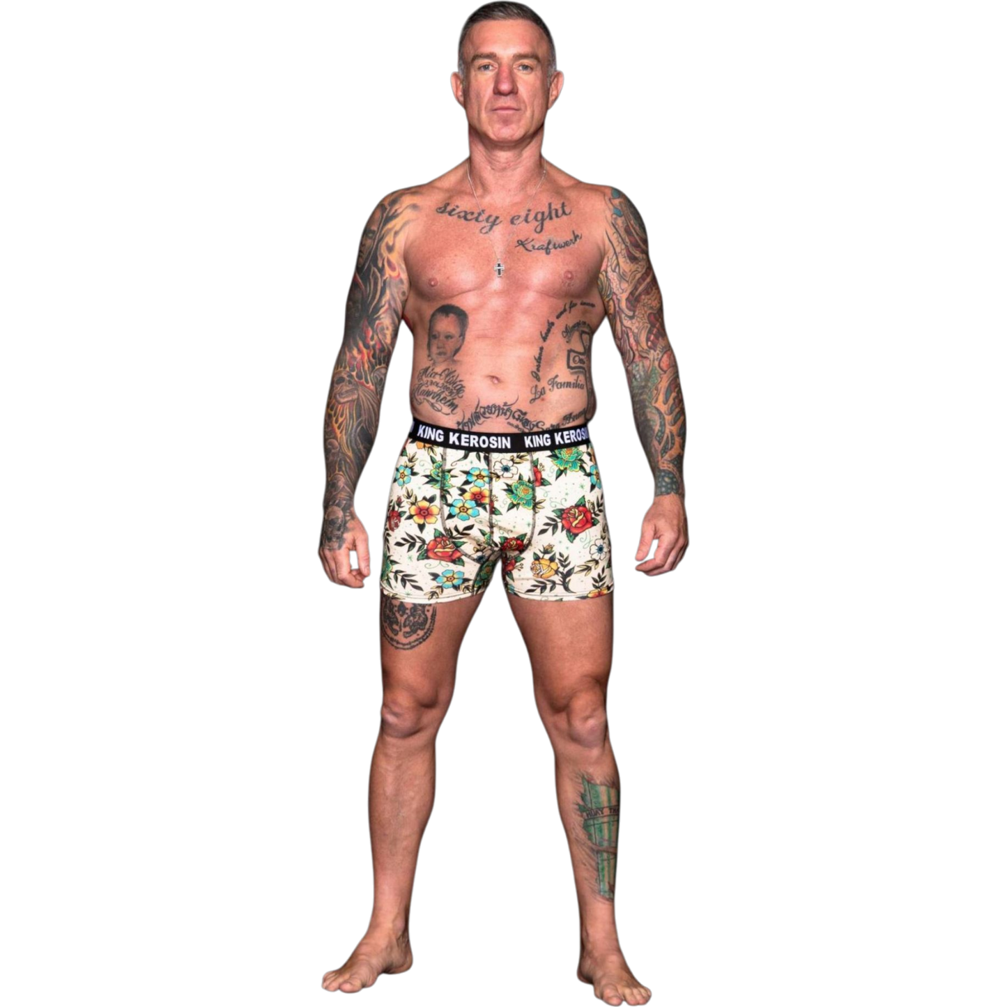 Boxershorts 'Tattoo Flowers'